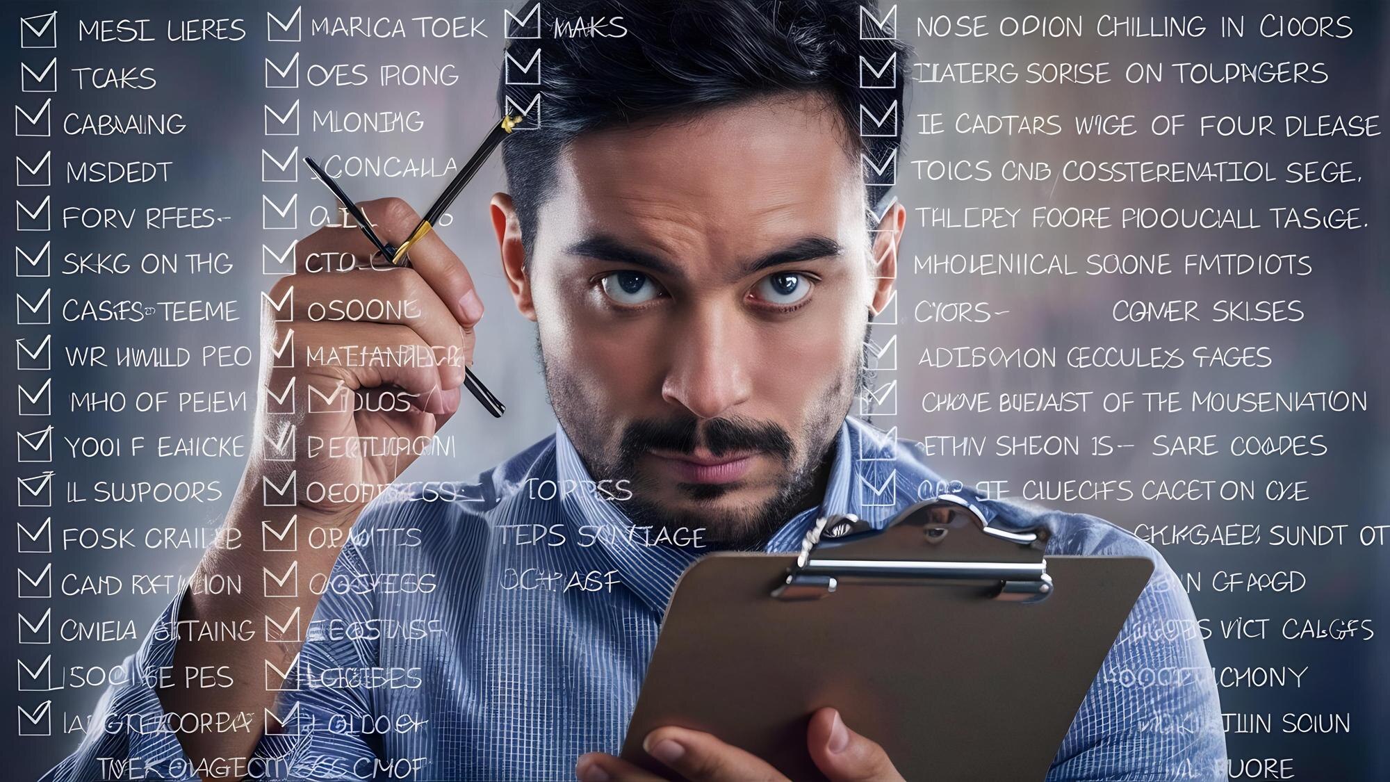 Człowiek z listą kontrolną